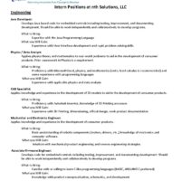 Intern Position Descriptions (OCT 19)