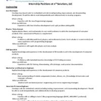 Intern Position Descriptions (JAN 21)