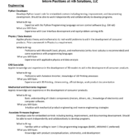 Intern Position Descriptions 17 JUL 2025 DAF REV-B-1